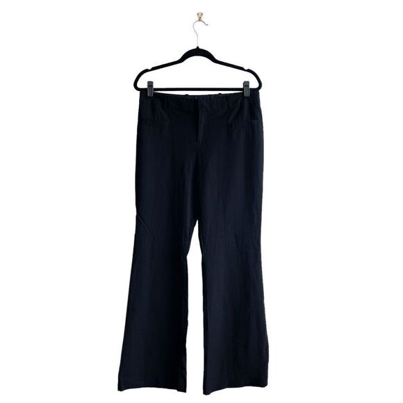 Club Monaco Women's Wool Blend Wide Leg Pants Classic Black Size 10 - Picture 2 of 9